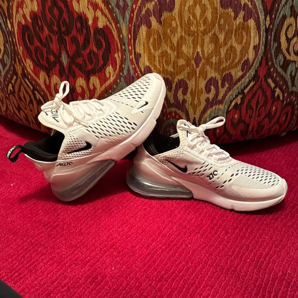 Nike Air Max 270 Running Casual Shoes White Black